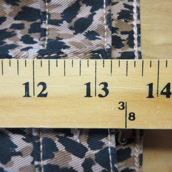 TERRA & SKY High Rise Straight Leg Jeans 18W Leo Face Leopard Animal Denim NWT - Picture 10 of 12